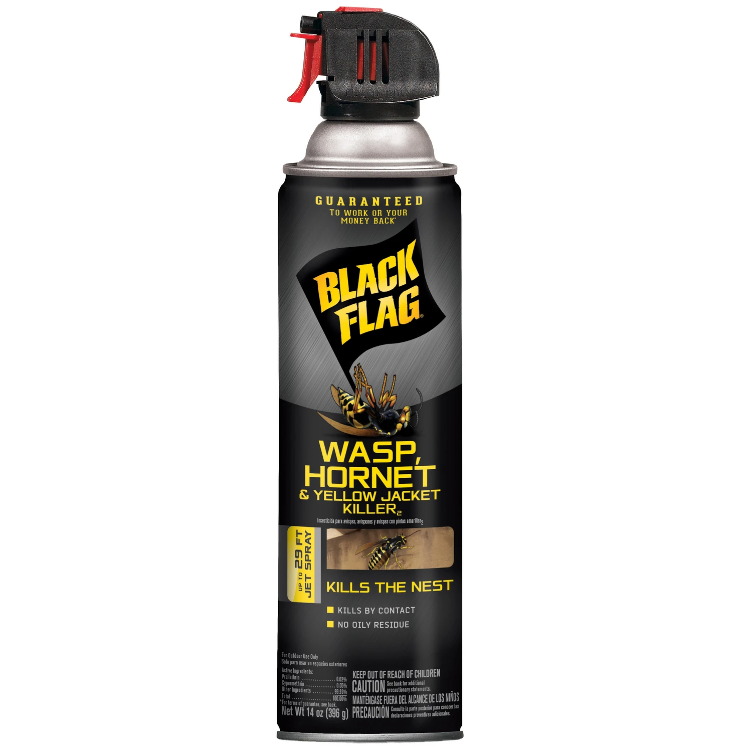 Wasp Hornet And Yellow Jacket Killer Insecticide Spray 14 Ounce Aerosol Can