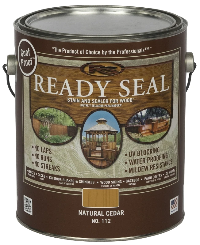 Exterior Wood Stain And Sealer Flat Finish Natural Cedar 1 Gallon