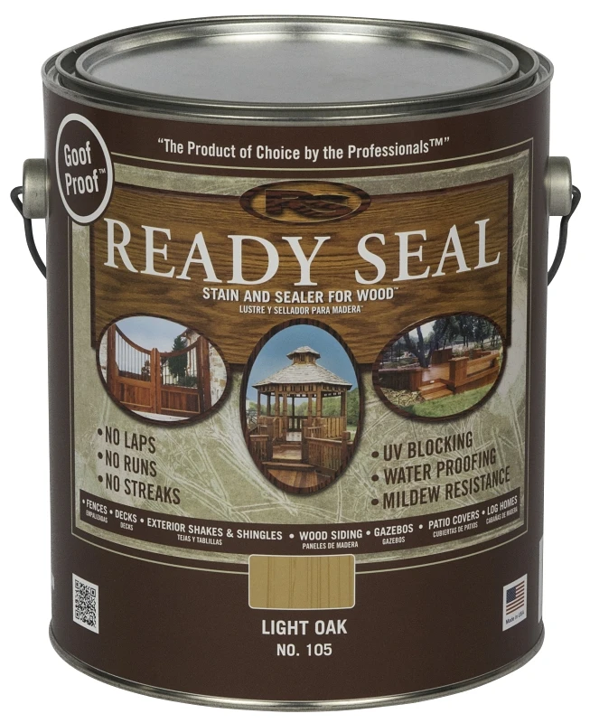 Exterior Wood Stain And Sealer, Natural Finish, 1 Gallon