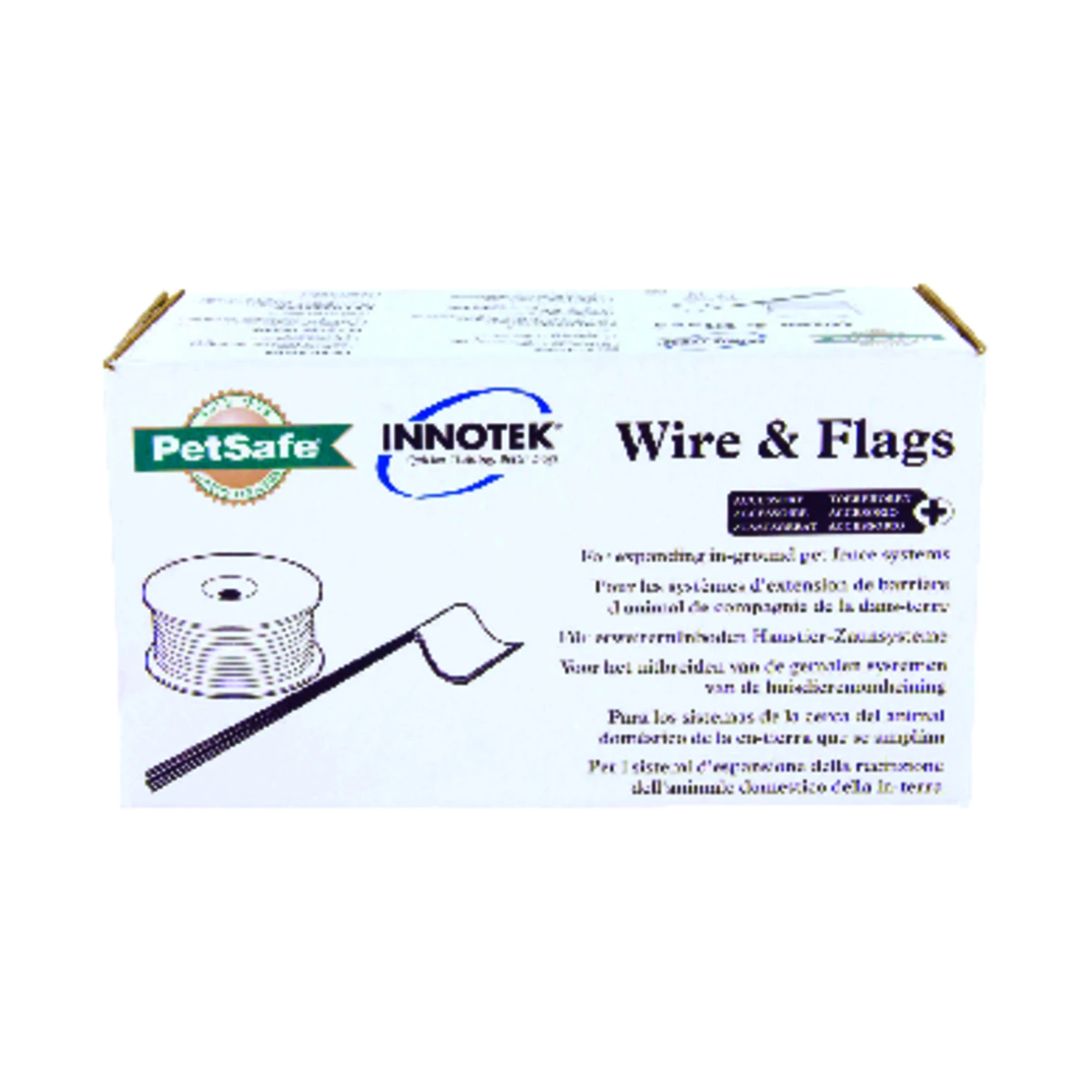 Fence Kit With 500 Foot Boundary Wire And 50 Warning Flags For Perimeter Marking