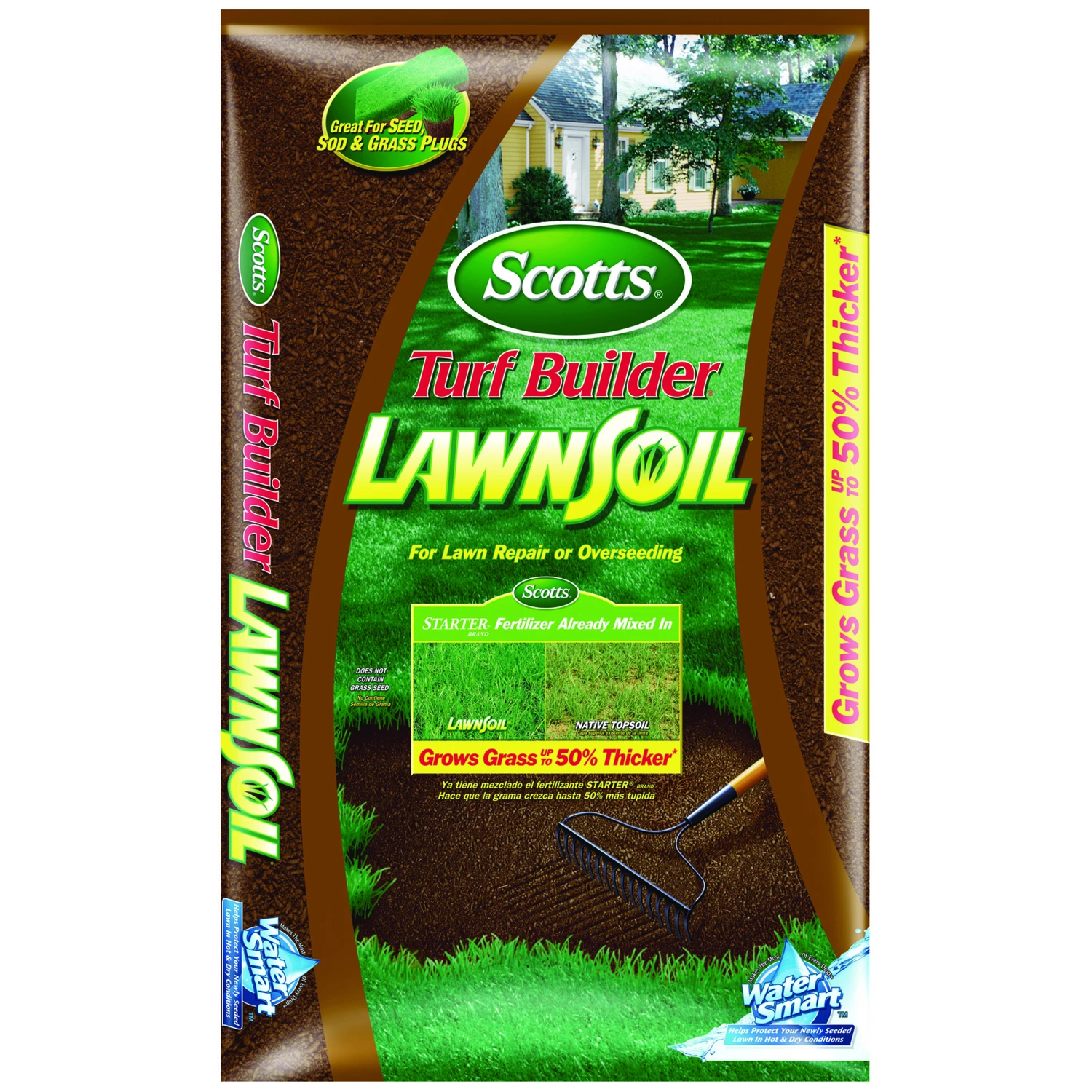 Scotts Turf Builder Lawn Soil 1 Cubic Foot Bag For Lawn Repair And Improvement