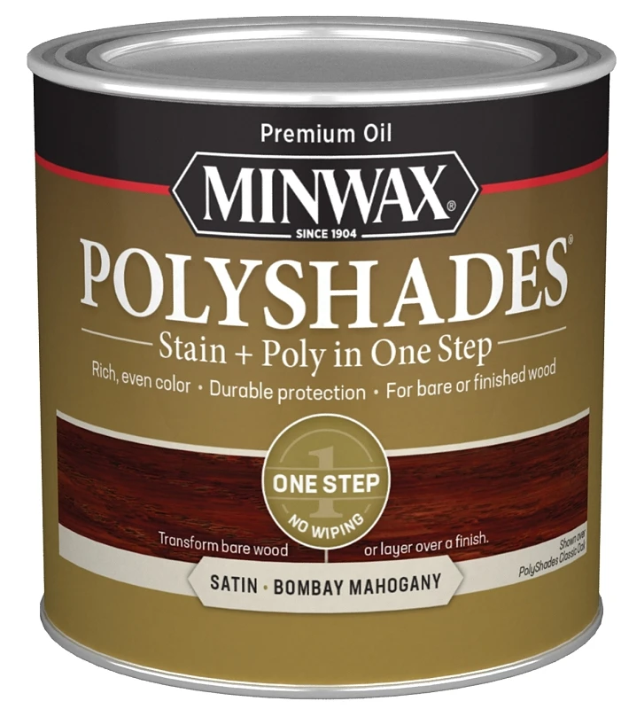 Polyshades Wood Finish Satin Bombay Mahogany 0.5 Pint