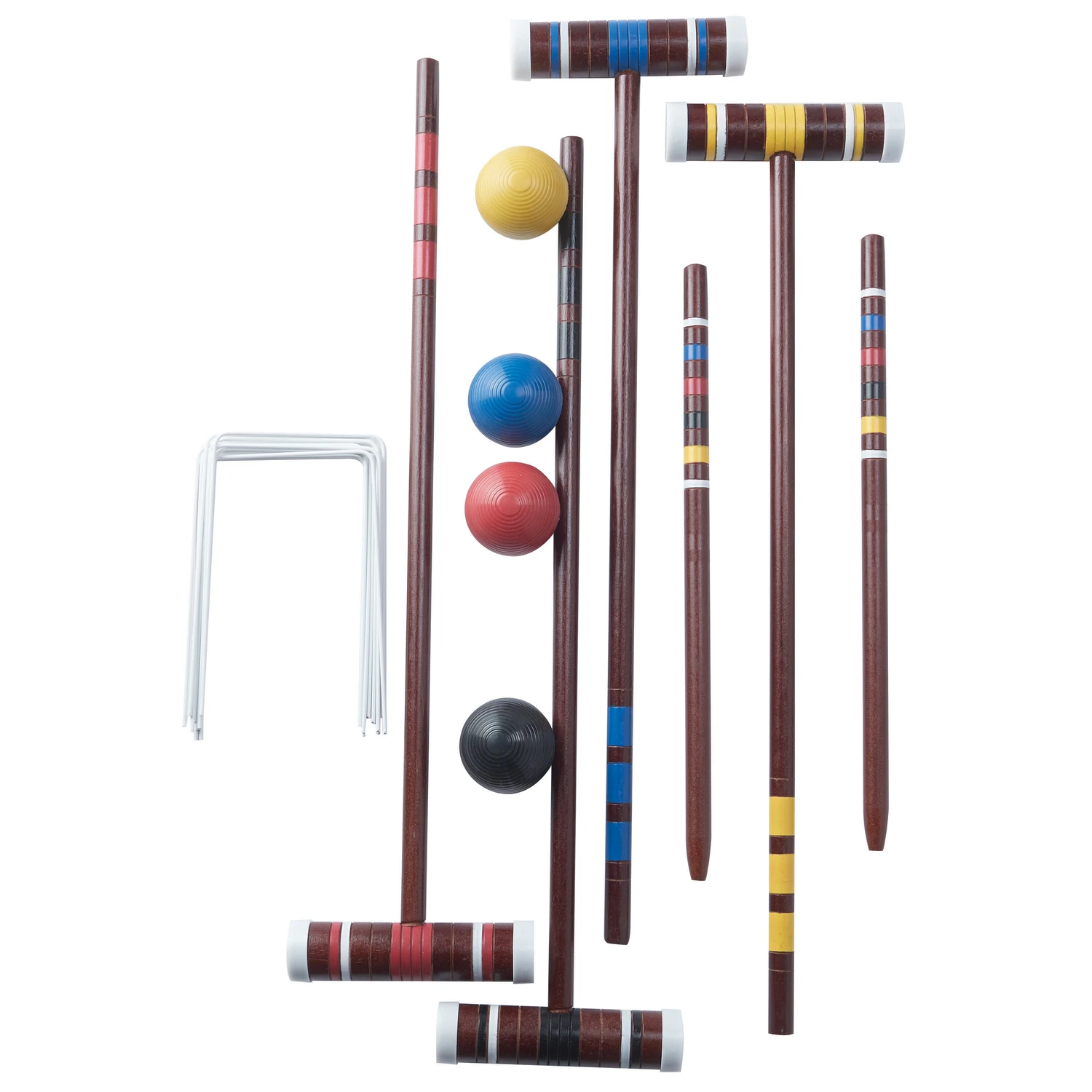 Croquet Game Set For Four Players, Complete Starter Kit