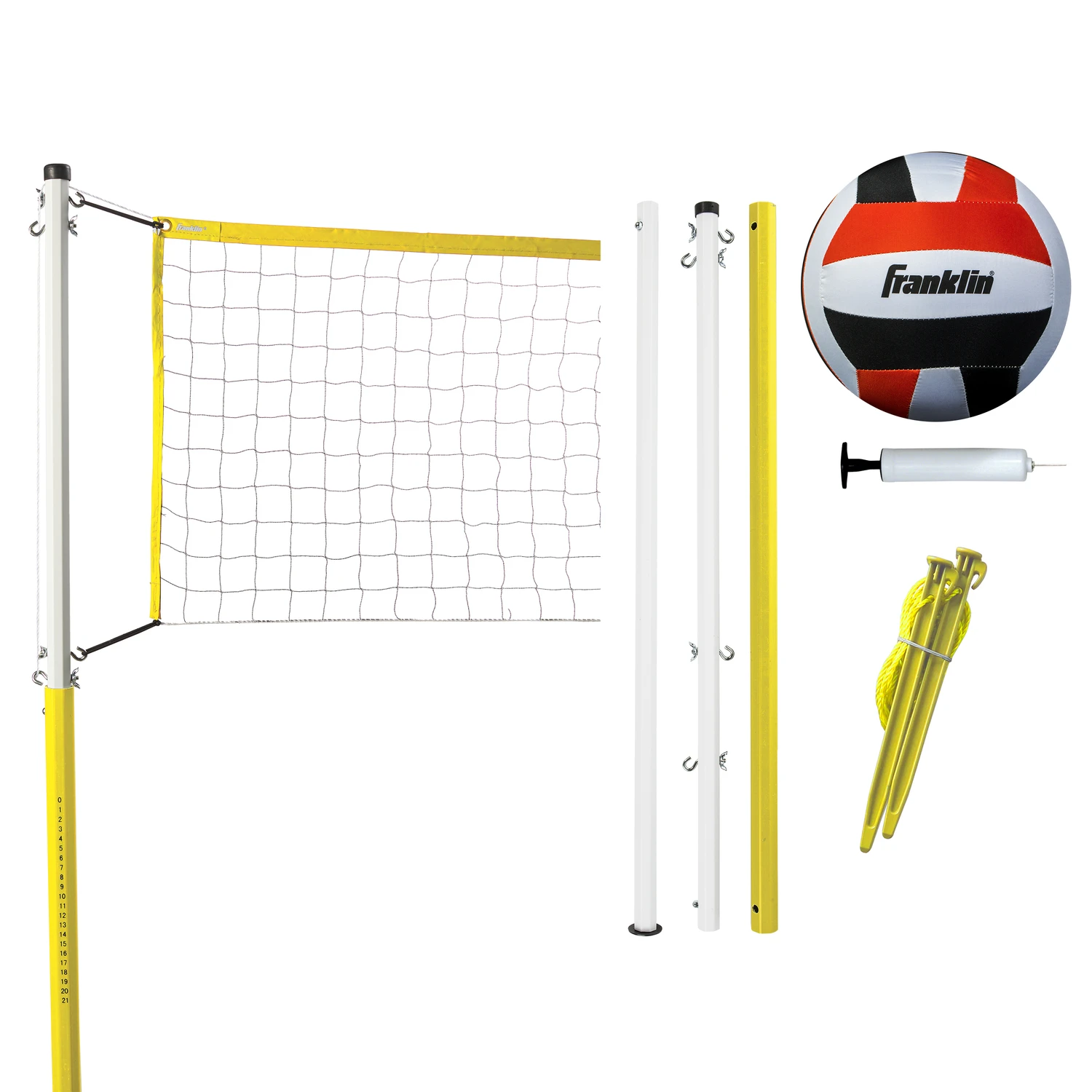 Family Series Volleyball Set With Net, Poles, And Ball For Outdoor Play