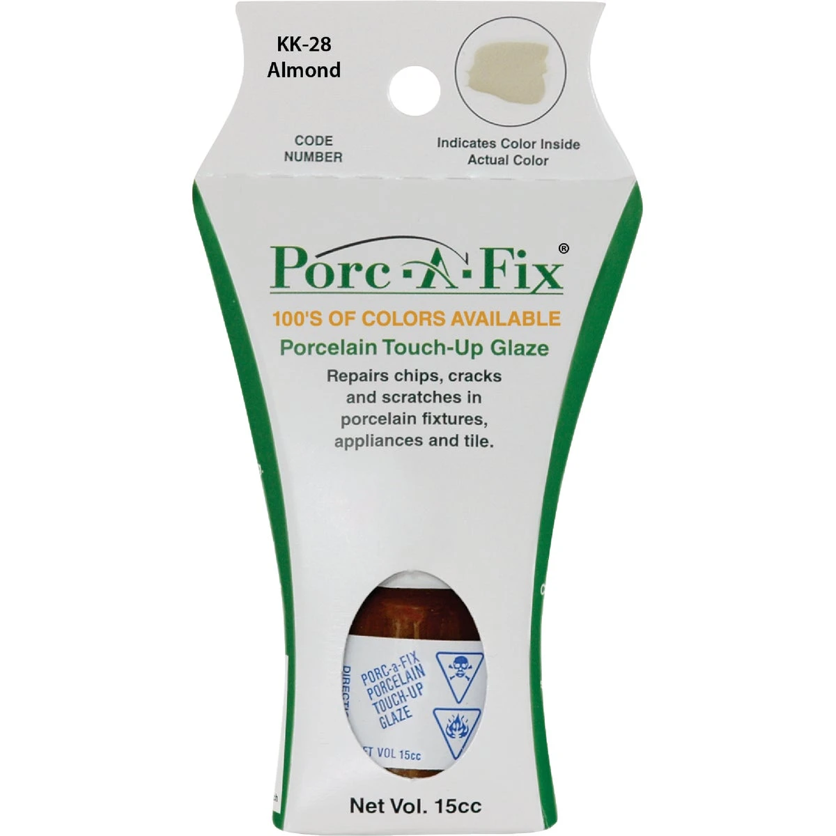 Porc-a-fix Kohler Almond Porcelain Touch-up Paint, 15cc