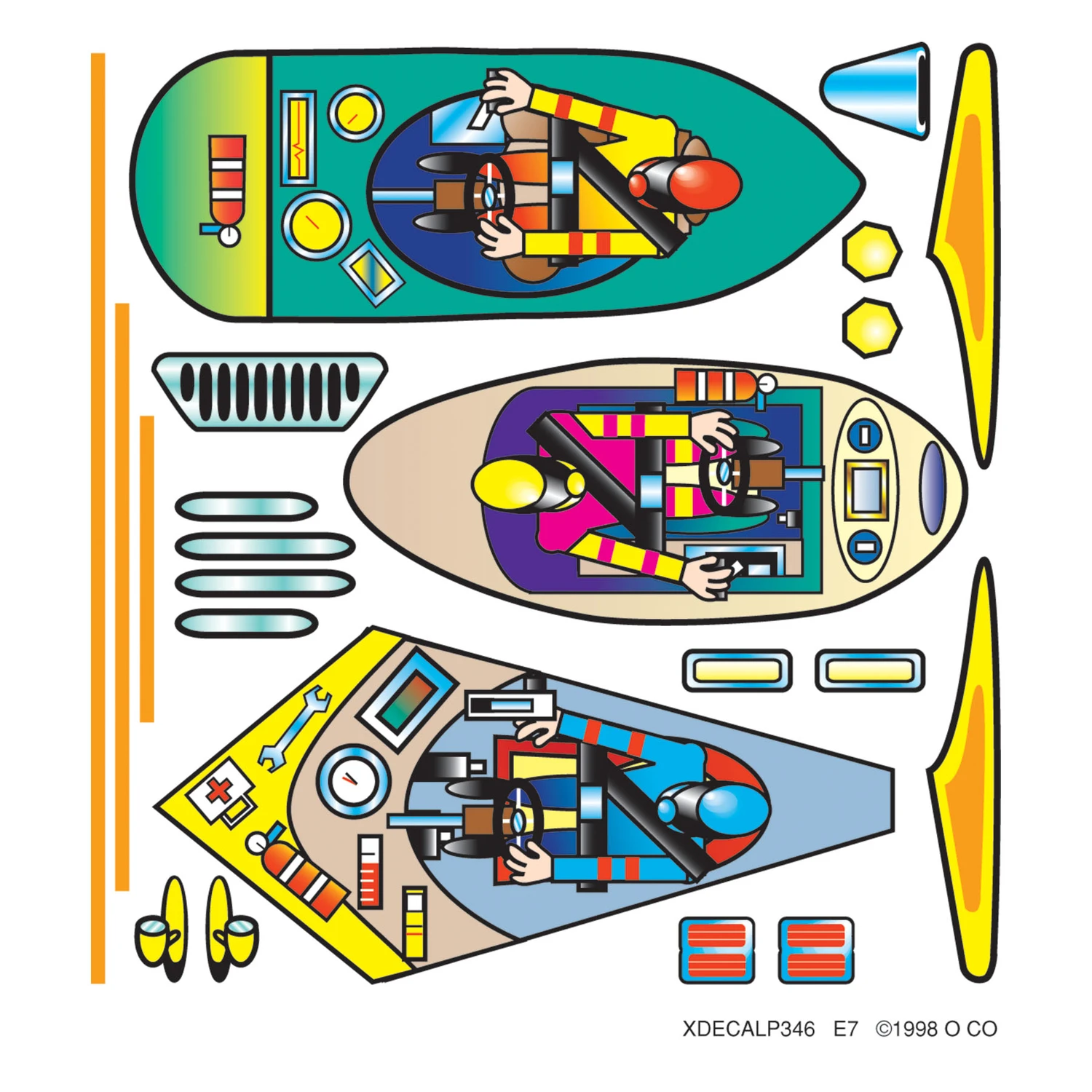 P346 Canopy And Cockpit Custom Parts Set With Decal