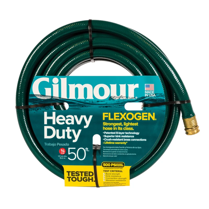 Flexogen 8-ply Reinforced Garden Hose, Three-quarter Inch Diameter By Fifty Feet Length