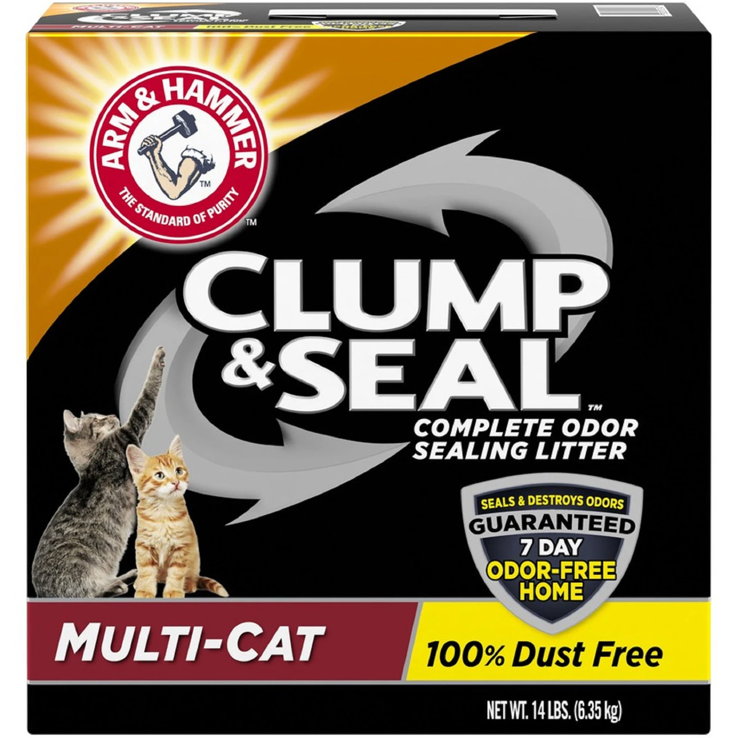 Cat Litter Multi-cat Clump And Seal 14 Pounds