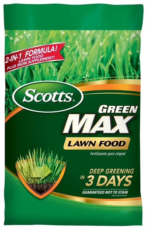 Green Max Lawn Food Fertilizer, 33.75 Pounds, Covers 10,000 Square Feet