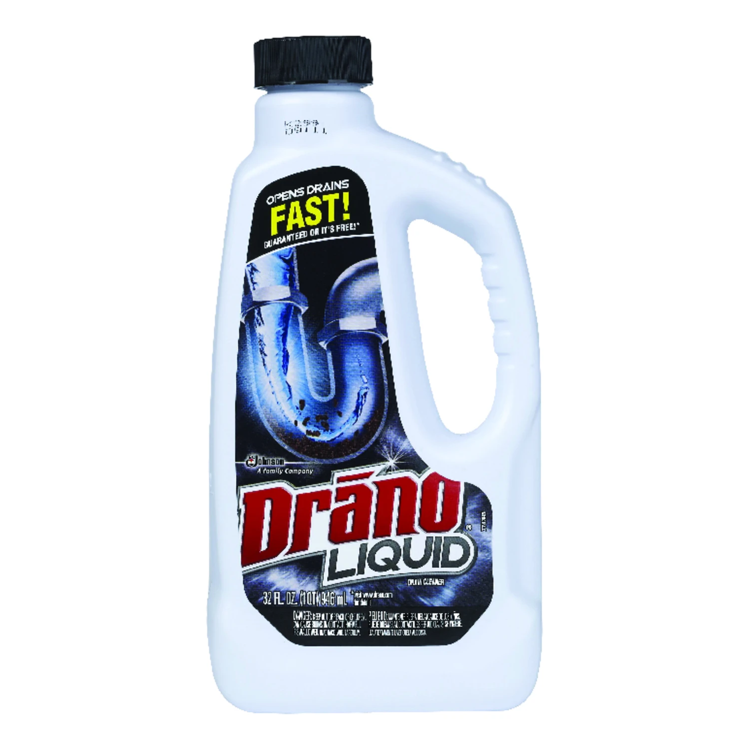 Drain Opener, 32 Ounce Bottle, Heavy Duty Formula For Clogged Drains