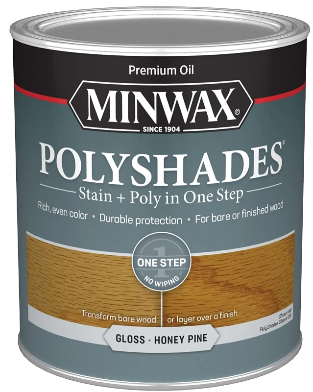 Polyshades Wood Stain Gloss Finish Honey Pine Color Quart