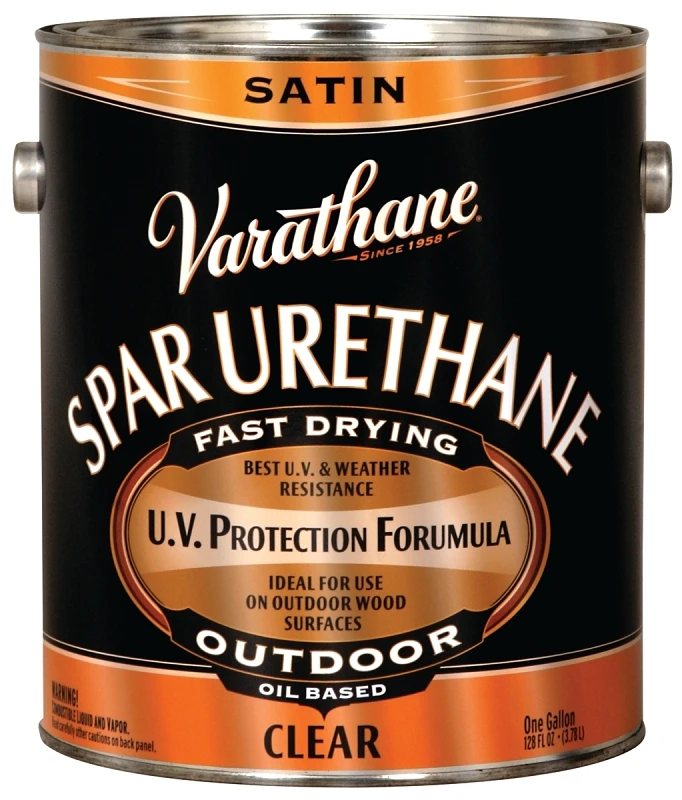 Premium Exterior Oil-based Spar Urethane Satin Finish 1 Gallon