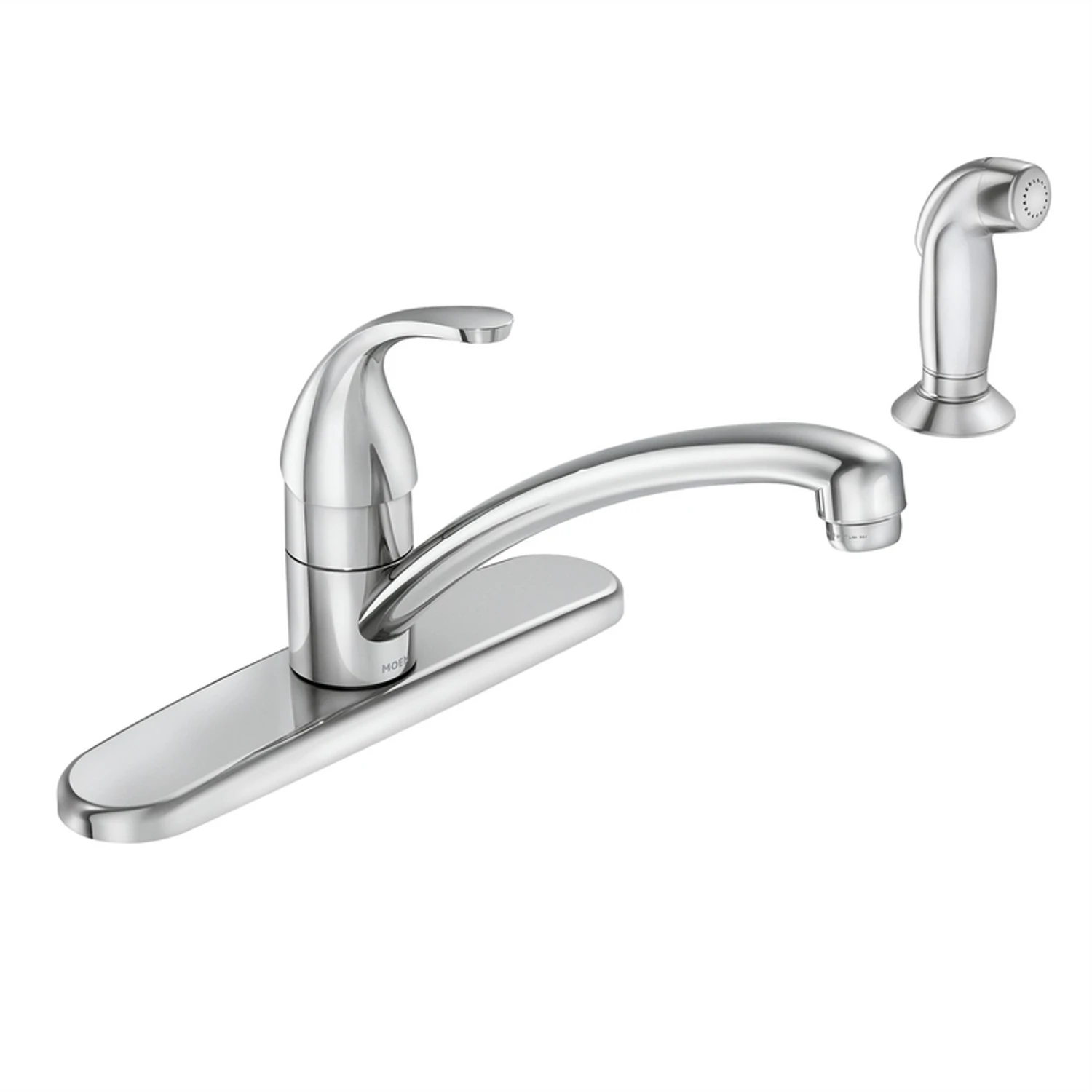 Adler Single Handle Touch Control Kitchen Faucet With Side Spray In Chrome Finish