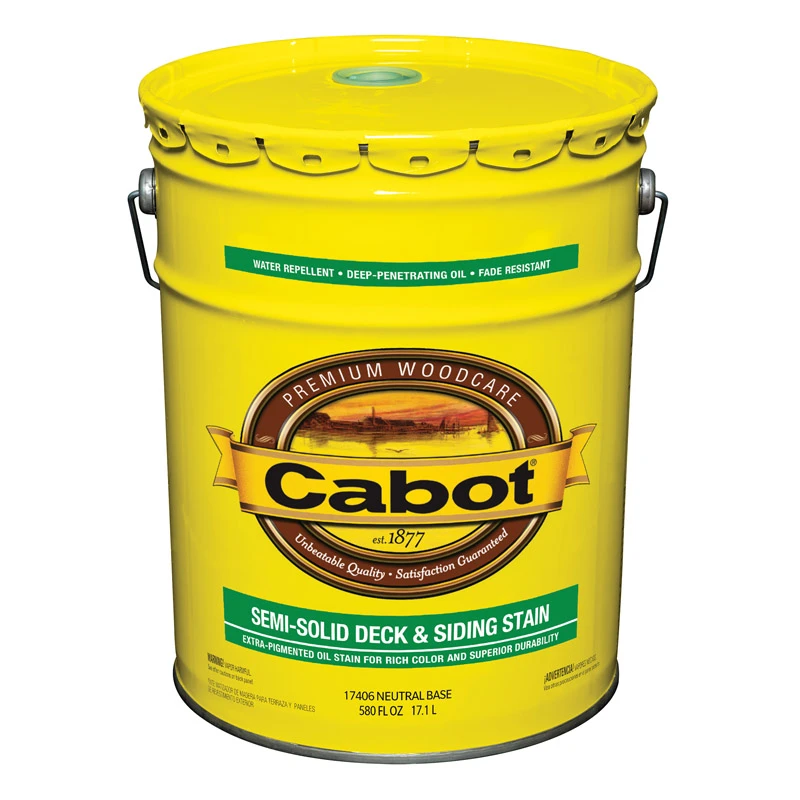 Deck And Siding Semi-solid Stain Neutral Base 5 Gallon Pail