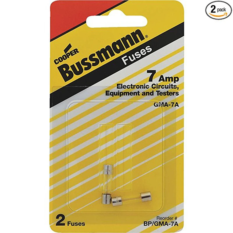 Type Gma Glass Fuse, 7a, 2-pk.