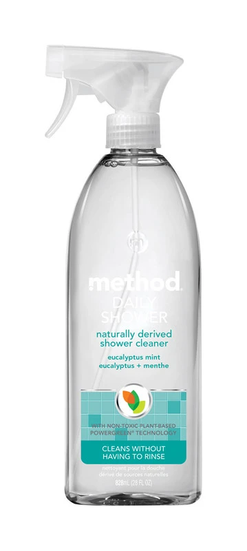 Daily Shower Spray Cleaner With Eucalyptus Mint Scent, 28 Ounce Bottle