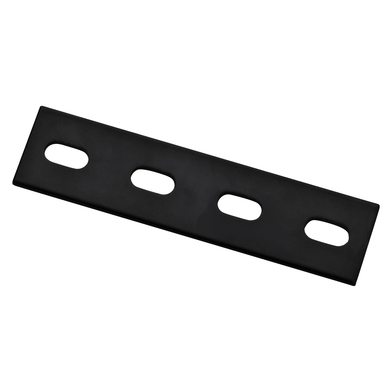 Black Steel Mending Brace, 6 Inch Length, Heavy Duty Repair Support