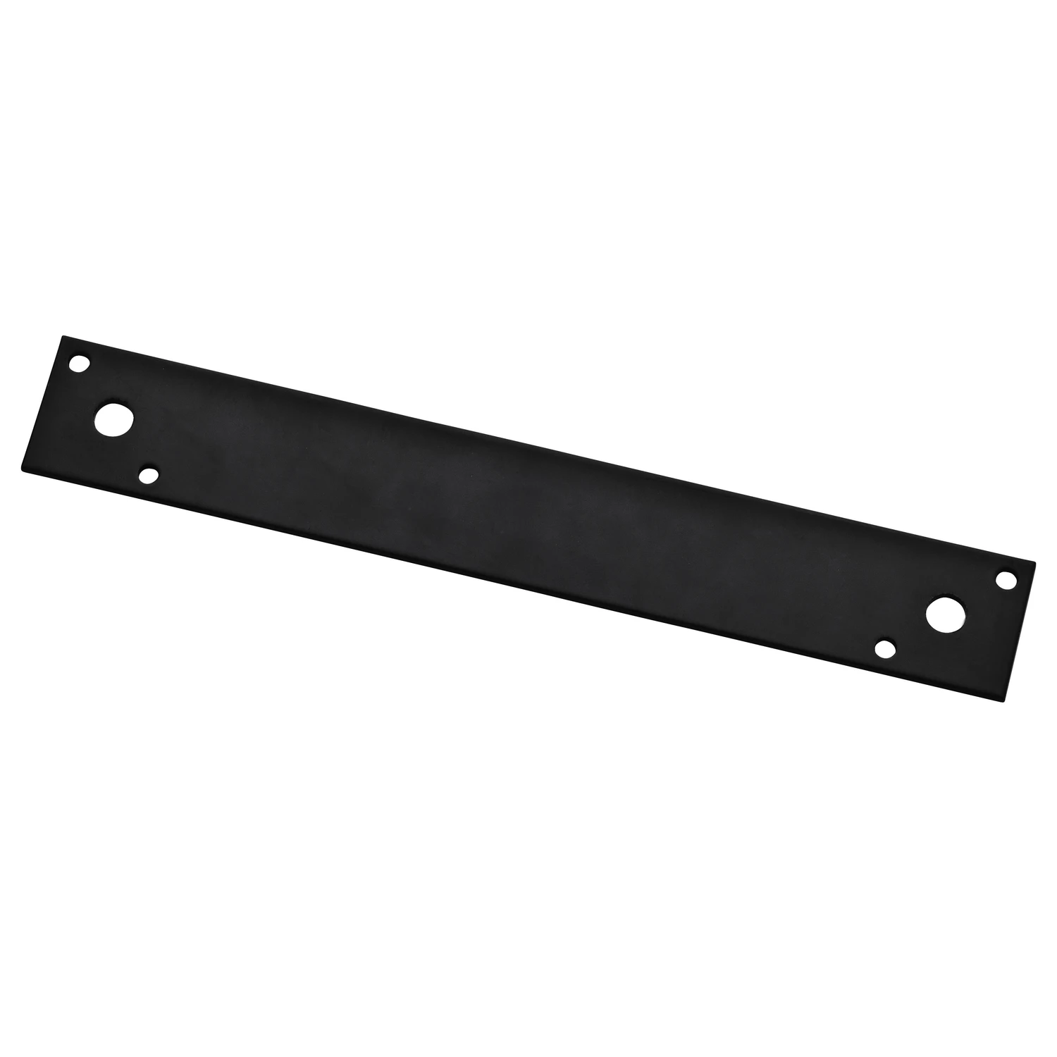 Strap Brace Mending Plate, Black Steel, 10 Inch Length For Structural Reinforcement