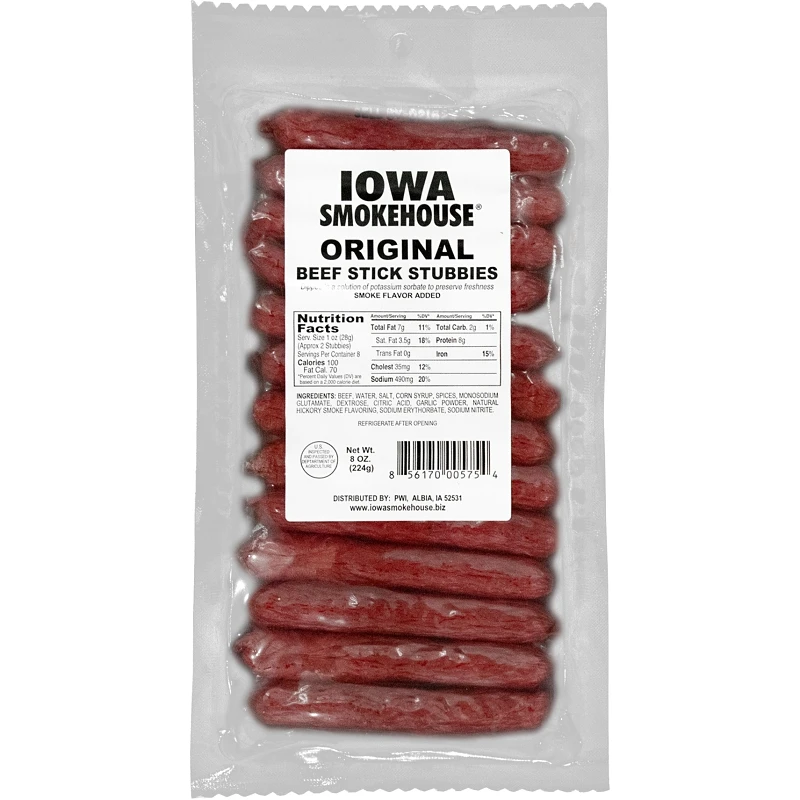 Beef Stick Stubbies, Original, 8-oz.