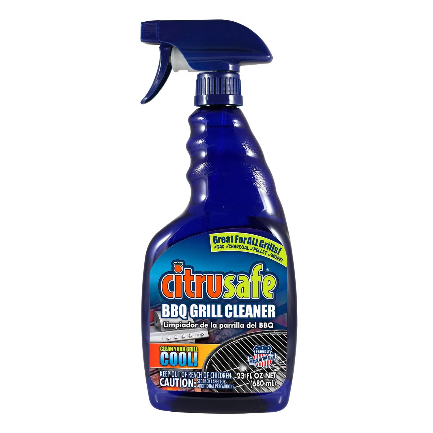 Citrus Barbecue Grill Cleaner, 23 Ounce Bottle, Natural Degreaser And Cleaner