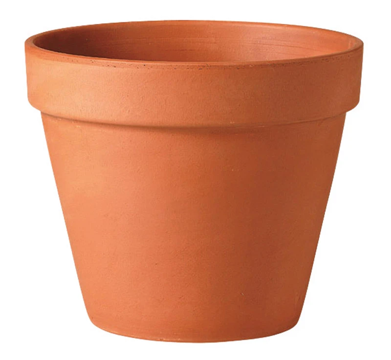 Standard Terra Cotta Clay Pot, 12 Inch Diameter