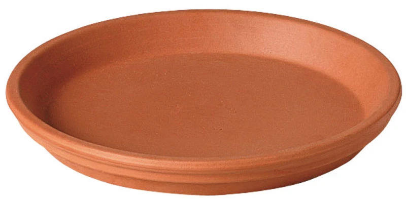 Natural Terra Cotta Clay Plant Saucer, 7 Inch Diameter