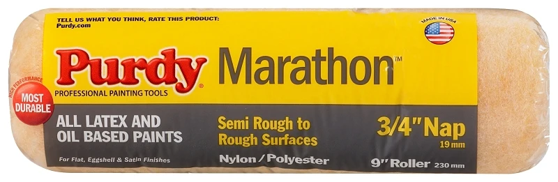 Marathon Synthetic Blend 3/4 In. X 9 In. W Regular Paint Roller Cover 1 Pk