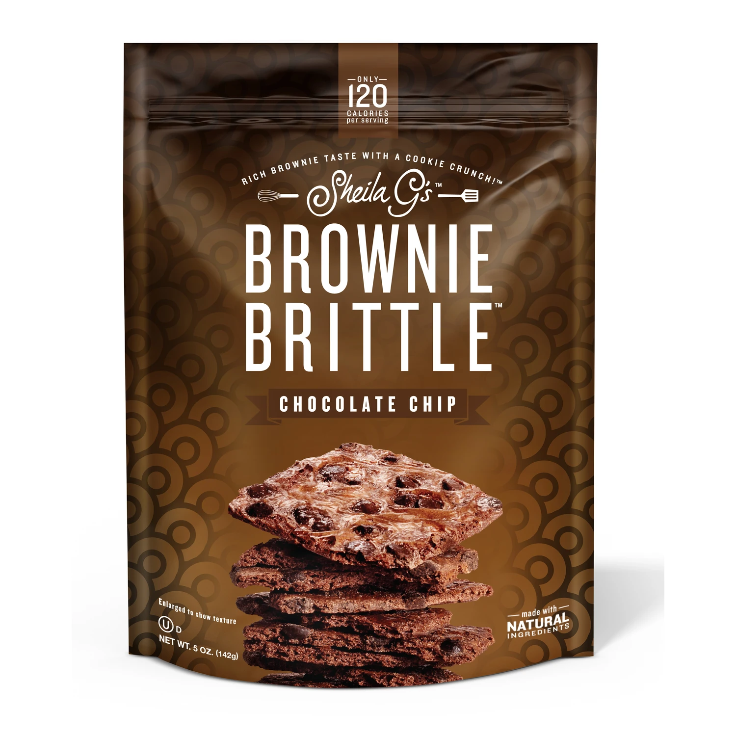 Chocolate Chip Brownie Brittle Snack, 5 Ounce Package