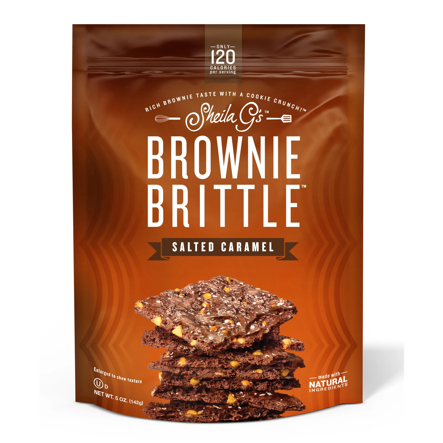 Brownie Brittle Salted Caramel Flavor 5 Ounce Pack