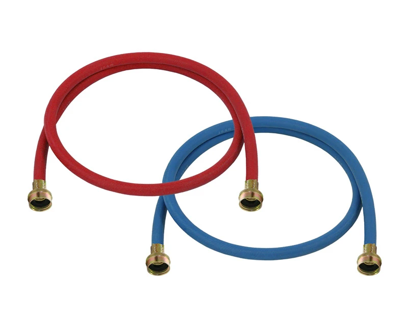 Color-coded Washing Machine Hose, Three Eighths Inch By Six Feet