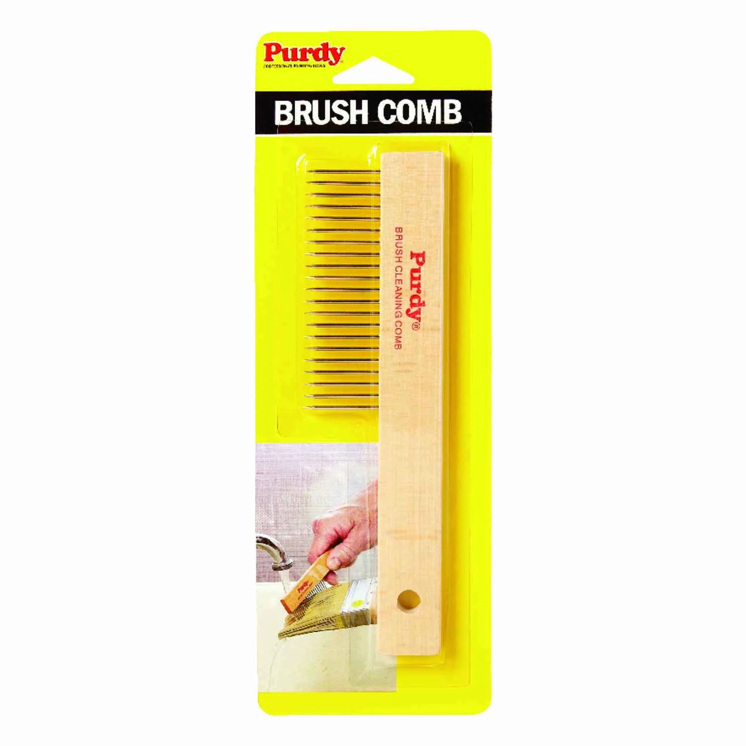 7 In. Wood Brush & Roller Cleaner Comb - Effective Paint Cleaning Tool