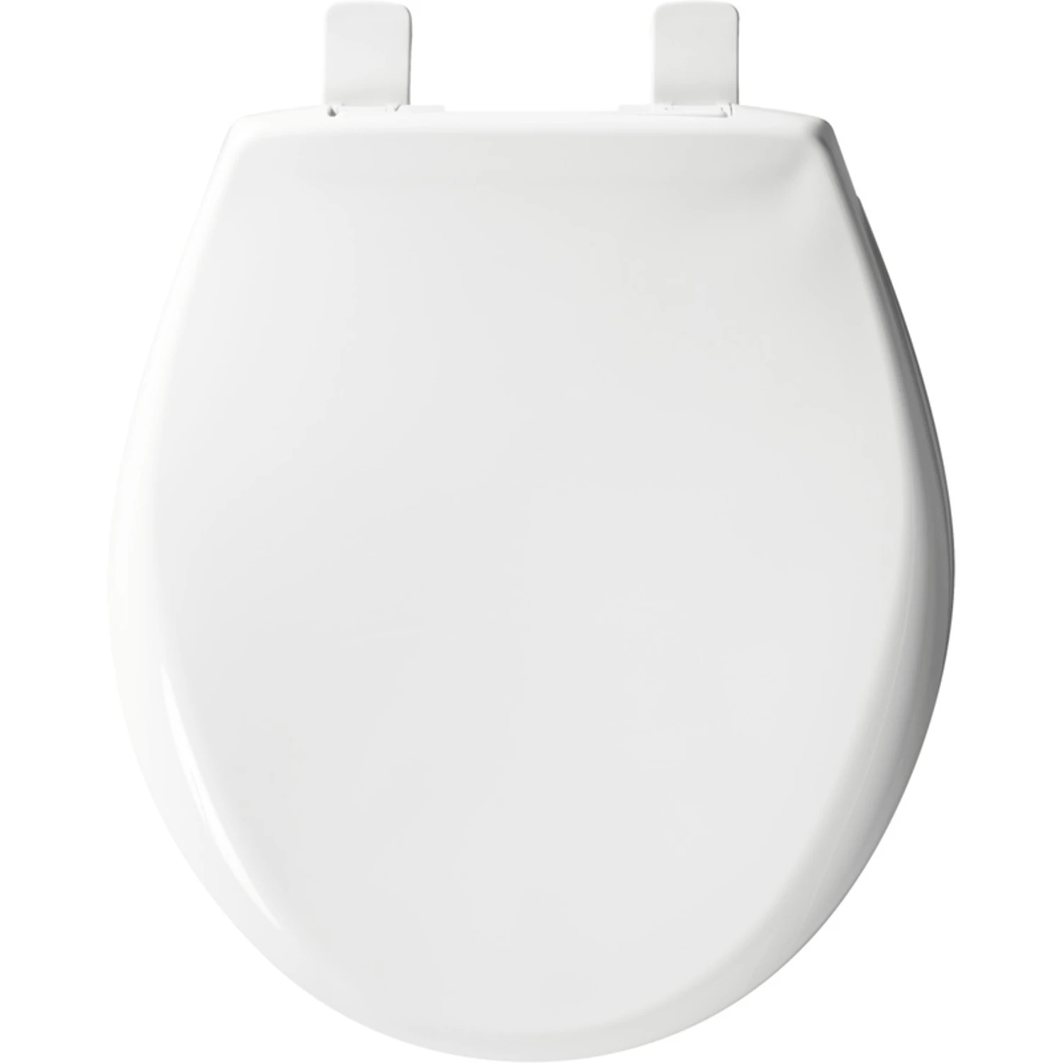 White Plastic Round Toilet Seat With Whisper Close Feature