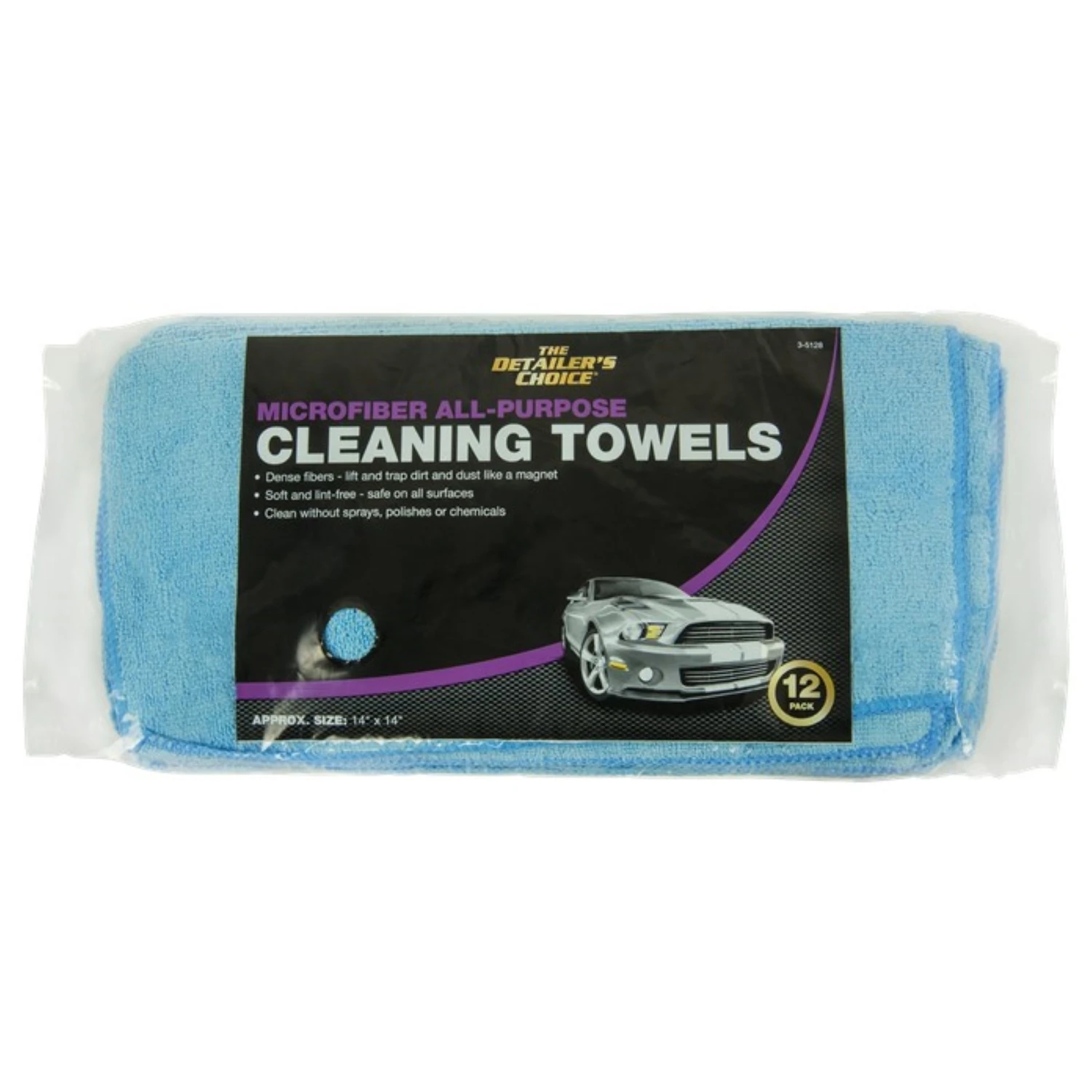 Microfiber Cleaning Cloths, 14 X 14 In., 12-pk.