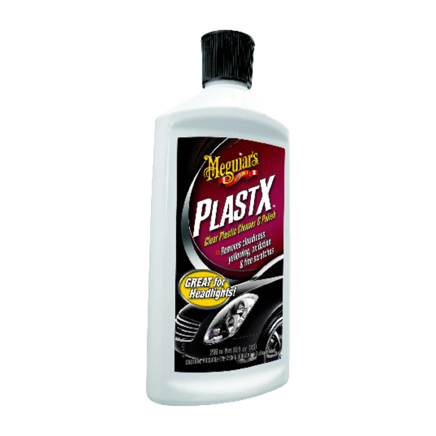 Clear Plastic Cleaner And Polish Bottle, 10 Ounce