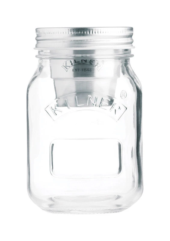 Snack On The Go 17-oz. Glass Jar + Stainless Steel Cup Combo