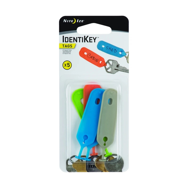 Identikey 2.4 In. Diameter Plastic Assorted Identifiers Key Holder - 5 Pack