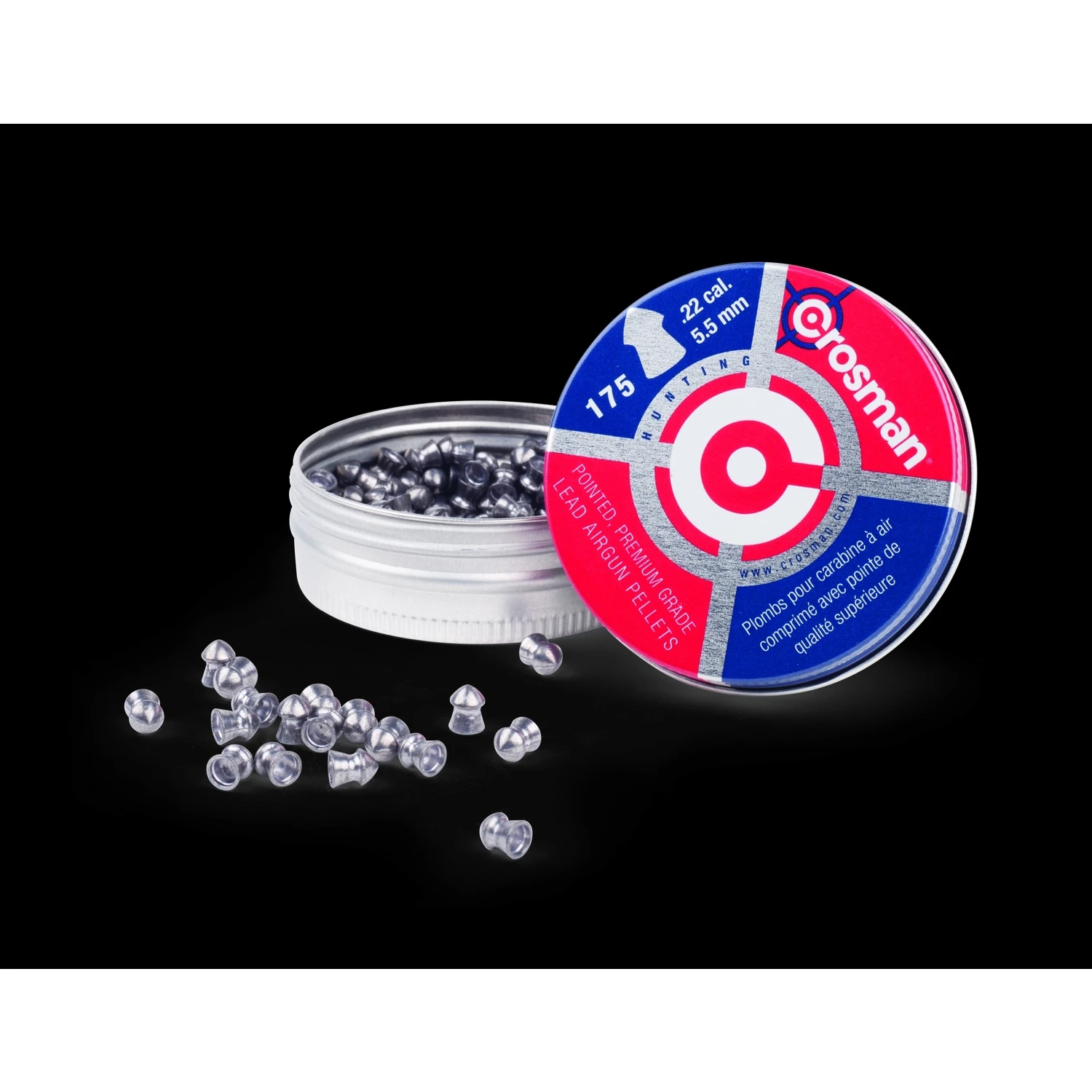 .22 Caliber Pellets, 175-ct.