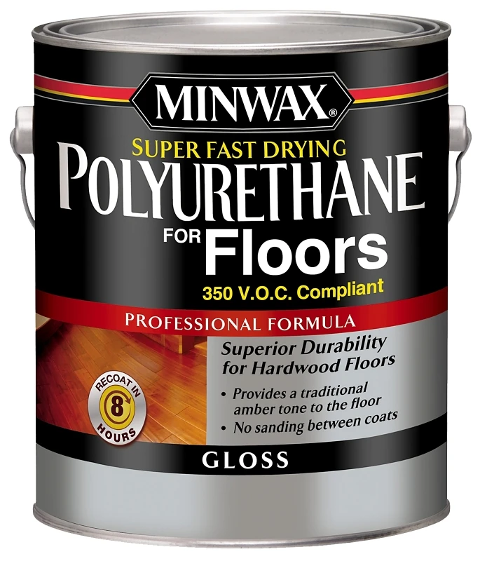 Gloss Fast-drying Low Volatile Organic Compound Polyurethane Floor Finish, 1 Gallon