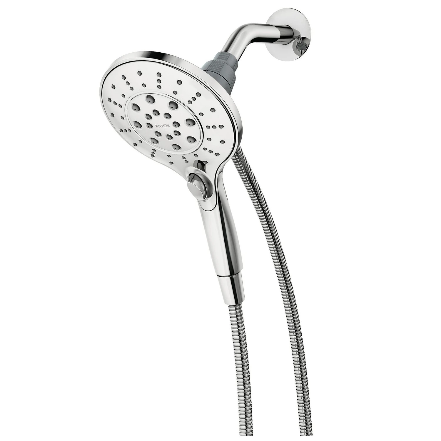 Engage Magnetic Handheld Shower Head Chrome Finish 5.5 Inch Diameter