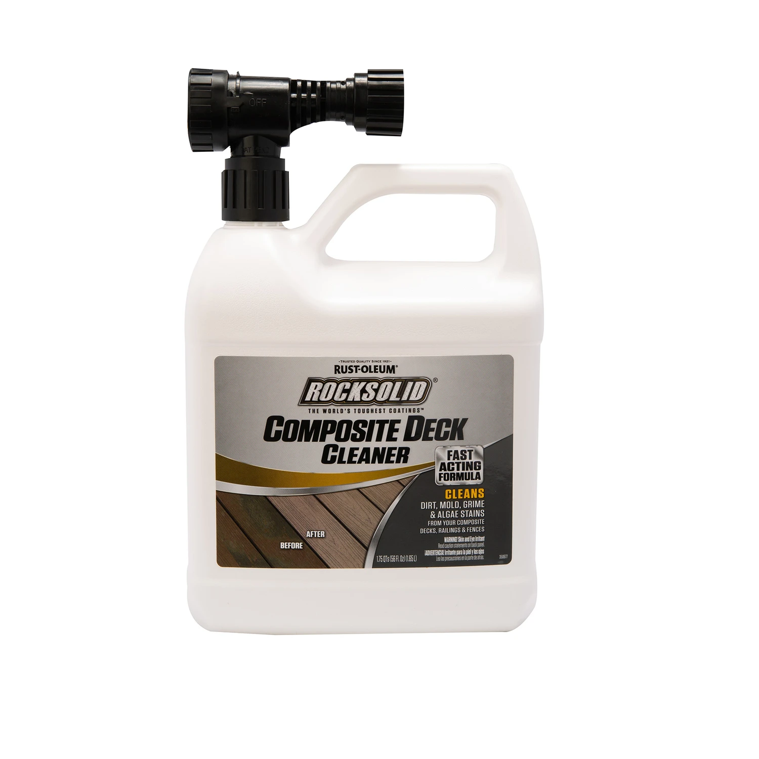Rocksolid Composite Deck Cleaner Hose-mount Applicator 56 Ounce Bottle