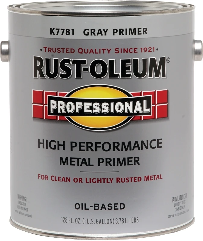 Professional Oil-based Flat Voc Formula Metal Primer, Gray, 1 Gallon