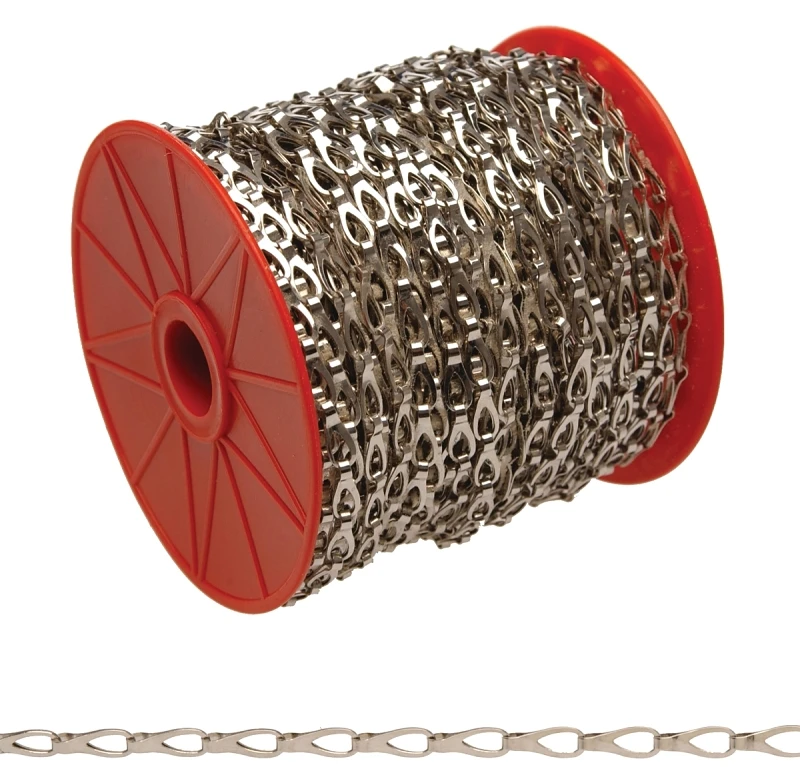 #2 Chrome Plated Sash Chain, 164 Feet, Working Load Limit 29 Pounds Sold By The Foot