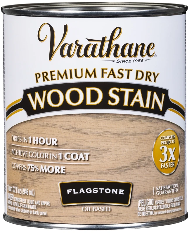 Fast Dry Interior Oil Based Wood Stain In Flagstone Color, 1 Quart