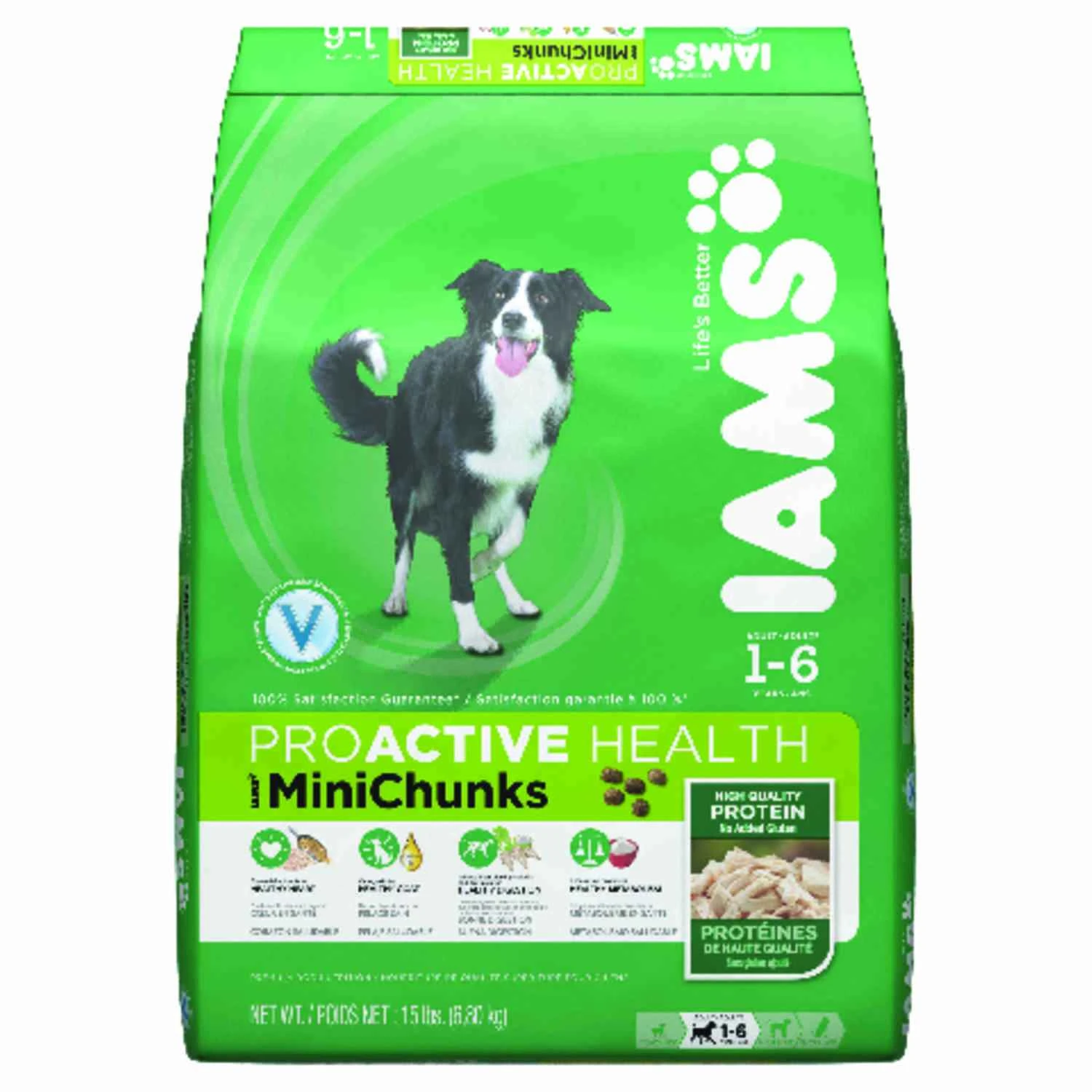 Mini Chunks Dry Dog Food, 15 Pounds, Model Y29815