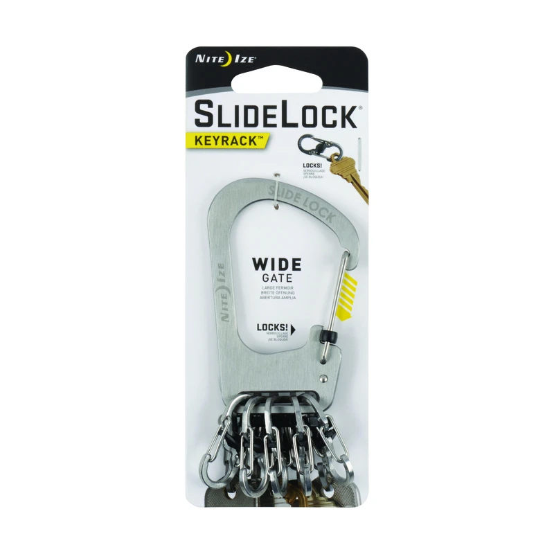 Slidelock Stainless Steel Key Rack With Secure Locking Mechanism
