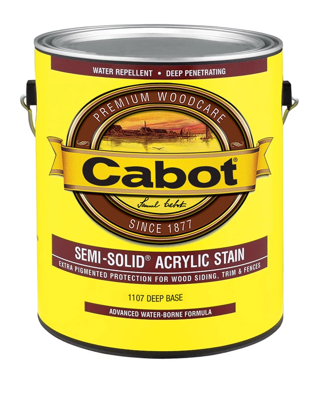 Semi Solid Water Based Exterior Wood Siding Stain Deep Tint Base 1 Gallon