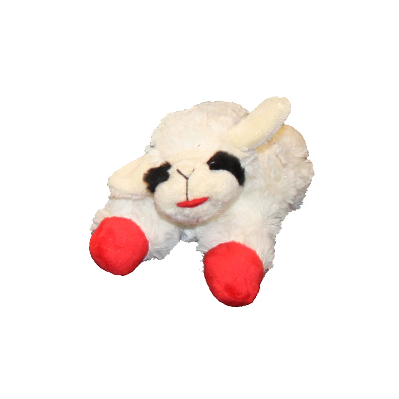Mini Lamb Chop Squeekie Dog Toy, 6 In.