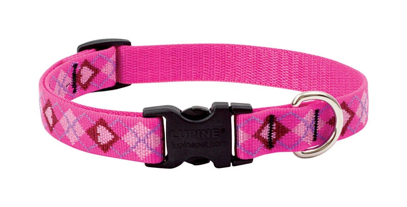 Adjustable Puppy Love Dog Collar, 0.75 Inch Width, Fits 9 To 14 Inch Neck