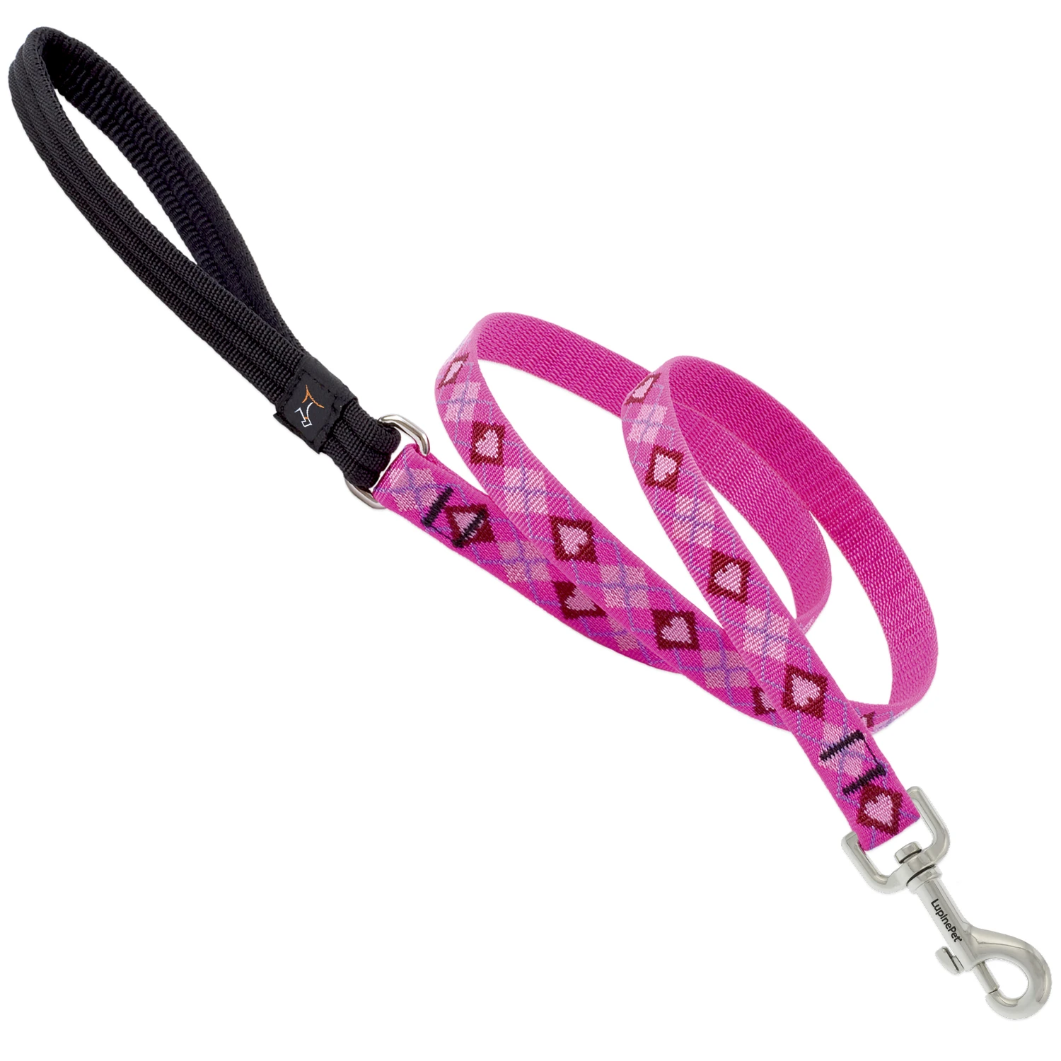 Dog Leash With Puppy Love Pattern, 0.75 Inch By 6 Feet