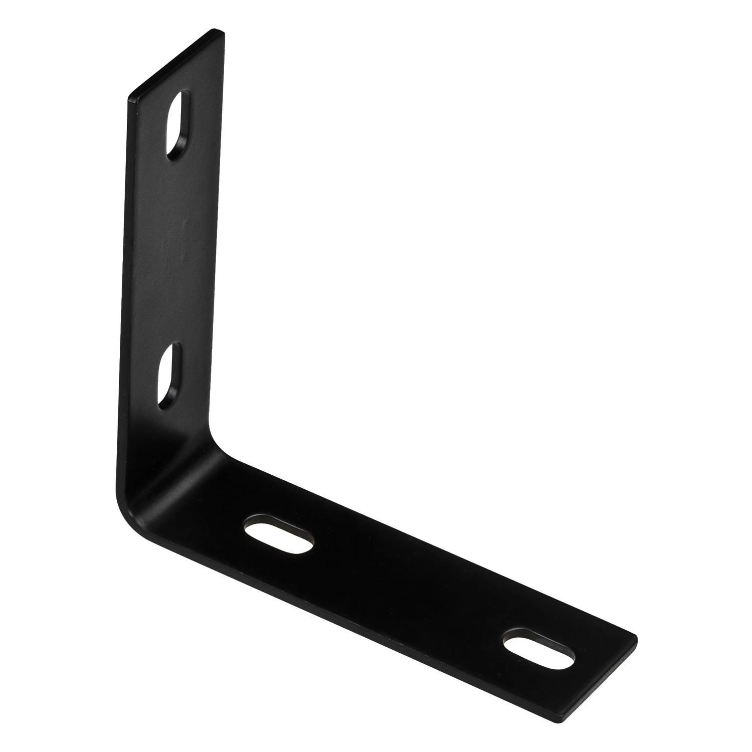 Corner Brace, Black Steel, 5.1 Inches Length, Heavy Duty